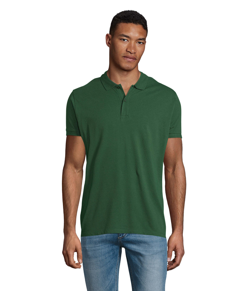 PLANET HEREN Polo 170 g Planet Men in flesgroen