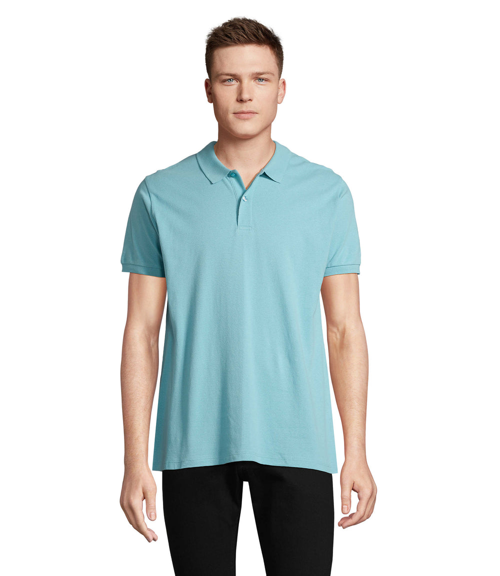 PLANET HEREN Polo 170 g Planet Men in pool blue
