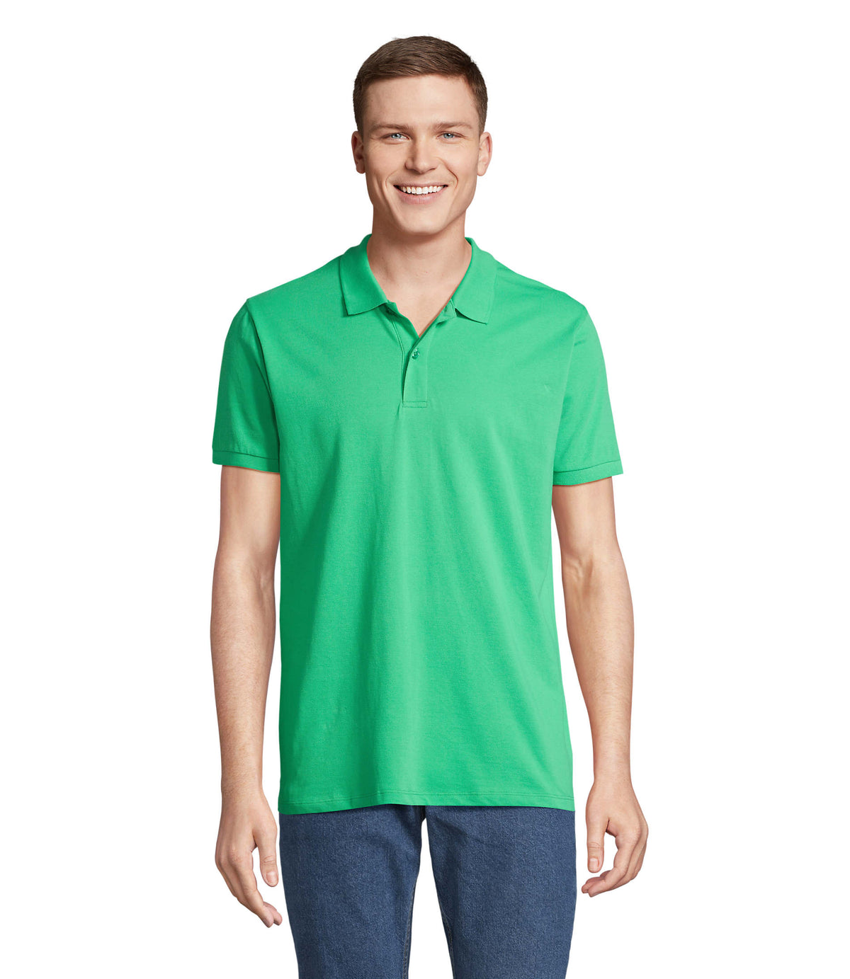 PLANET HEREN Polo 170 g Planet Men in lente groen