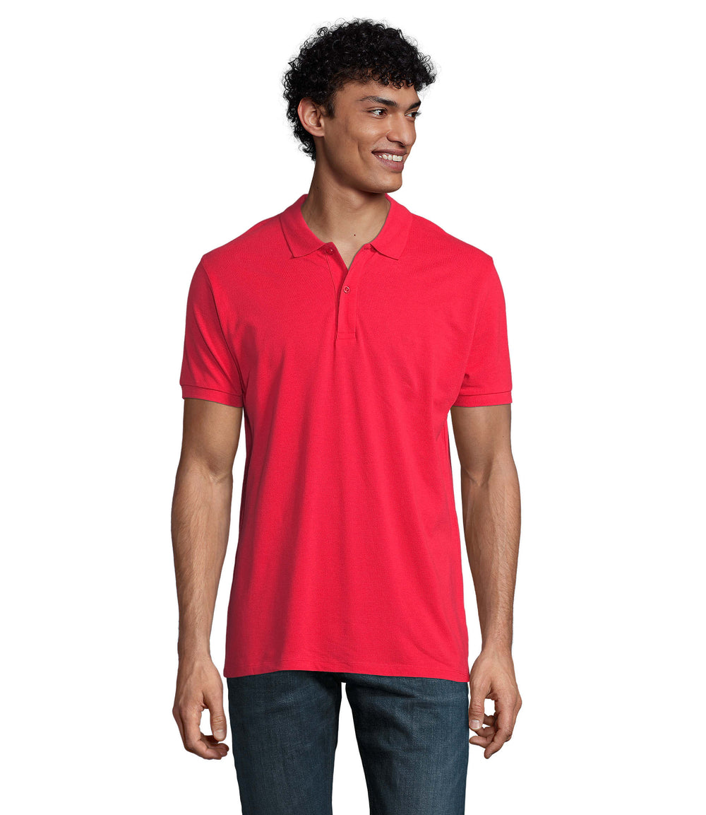PLANET HEREN Polo 170 g Planet Men in rood