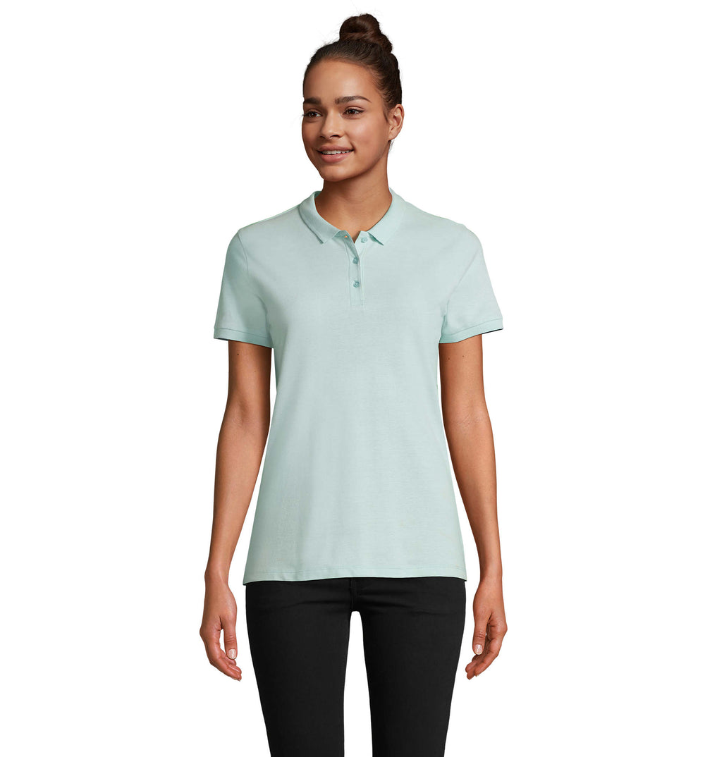 PLANET DAMES Polo 170 g Planet Women in arctic blue