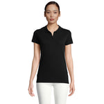 PLANET DAMES Polo 170 g Planet Women in zwart