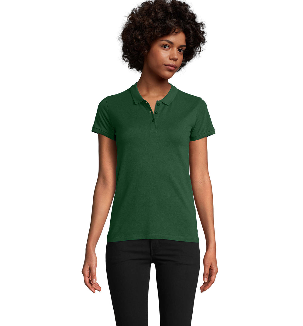 PLANET DAMES Polo 170 g Planet Women in flesgroen