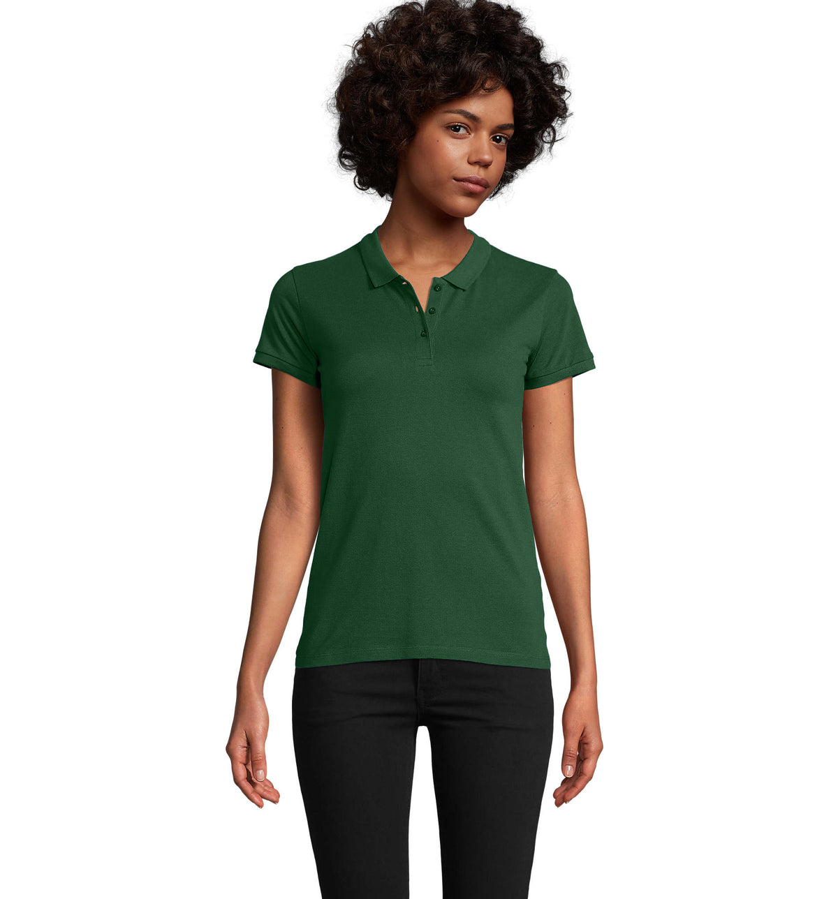 PLANET DAMES Polo 170 g Planet Women in flesgroen
