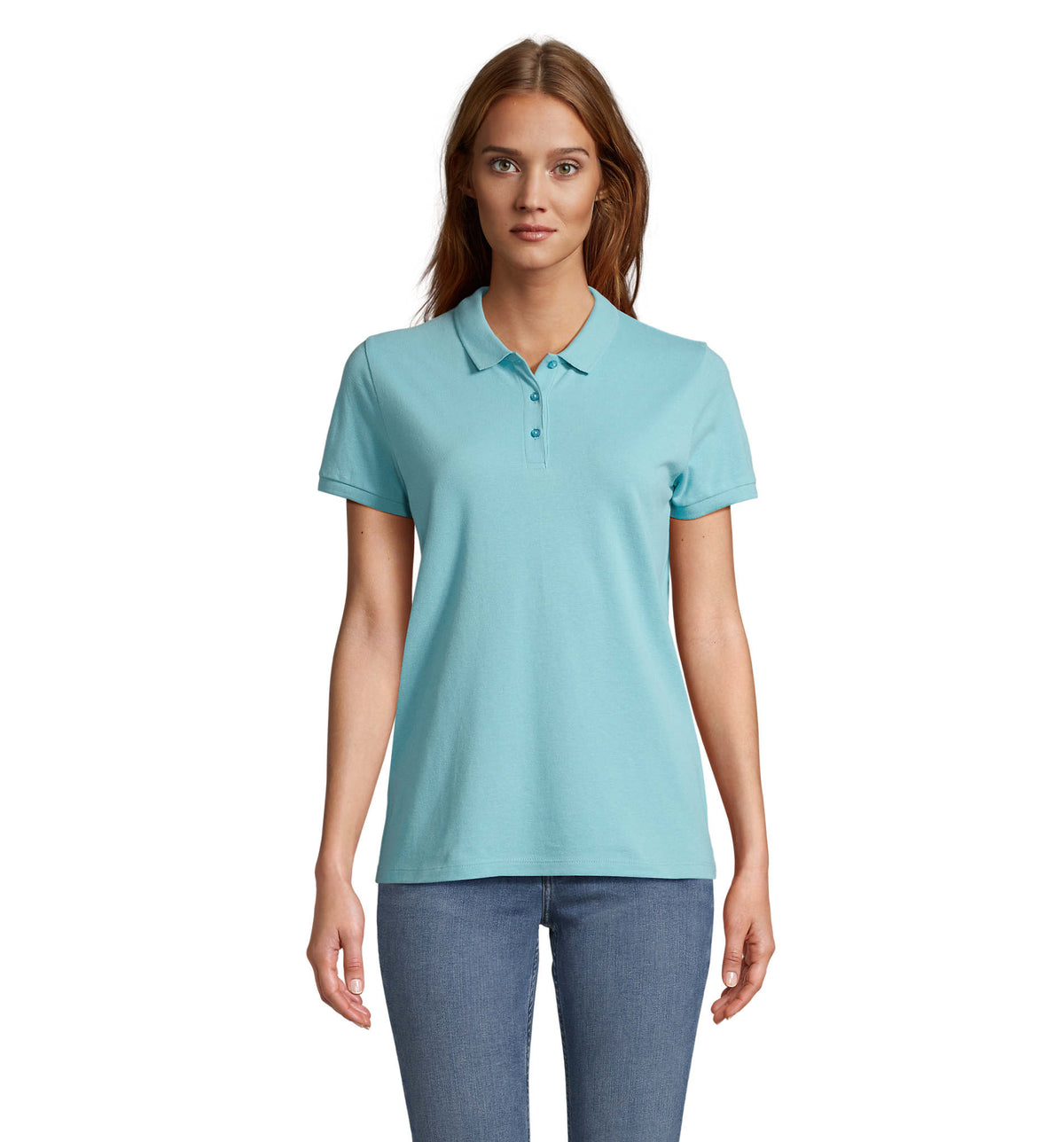 PLANET DAMES Polo 170 g Planet Women in pool blue