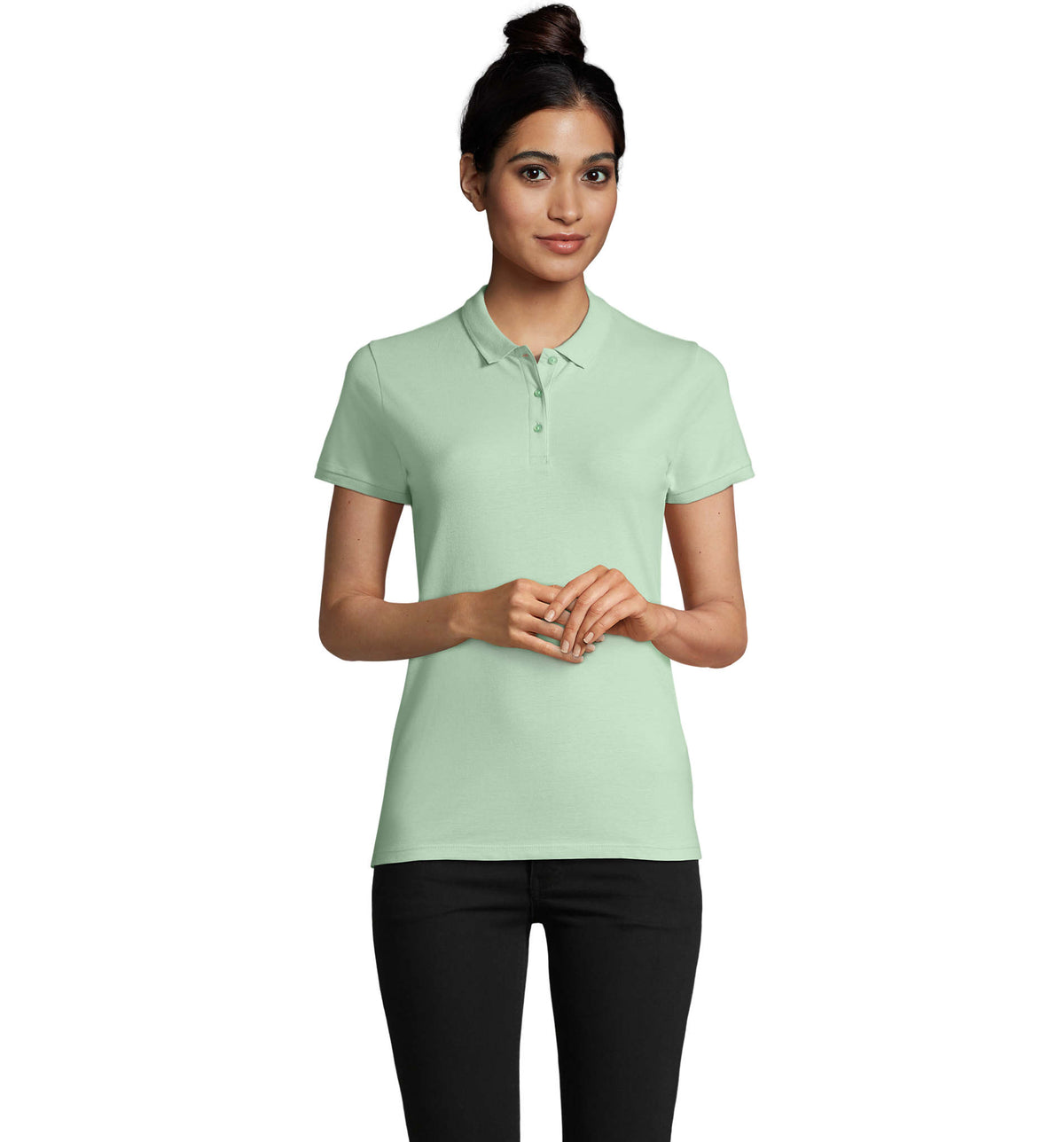 PLANET DAMES Polo 170 g Planet Women in frozen green