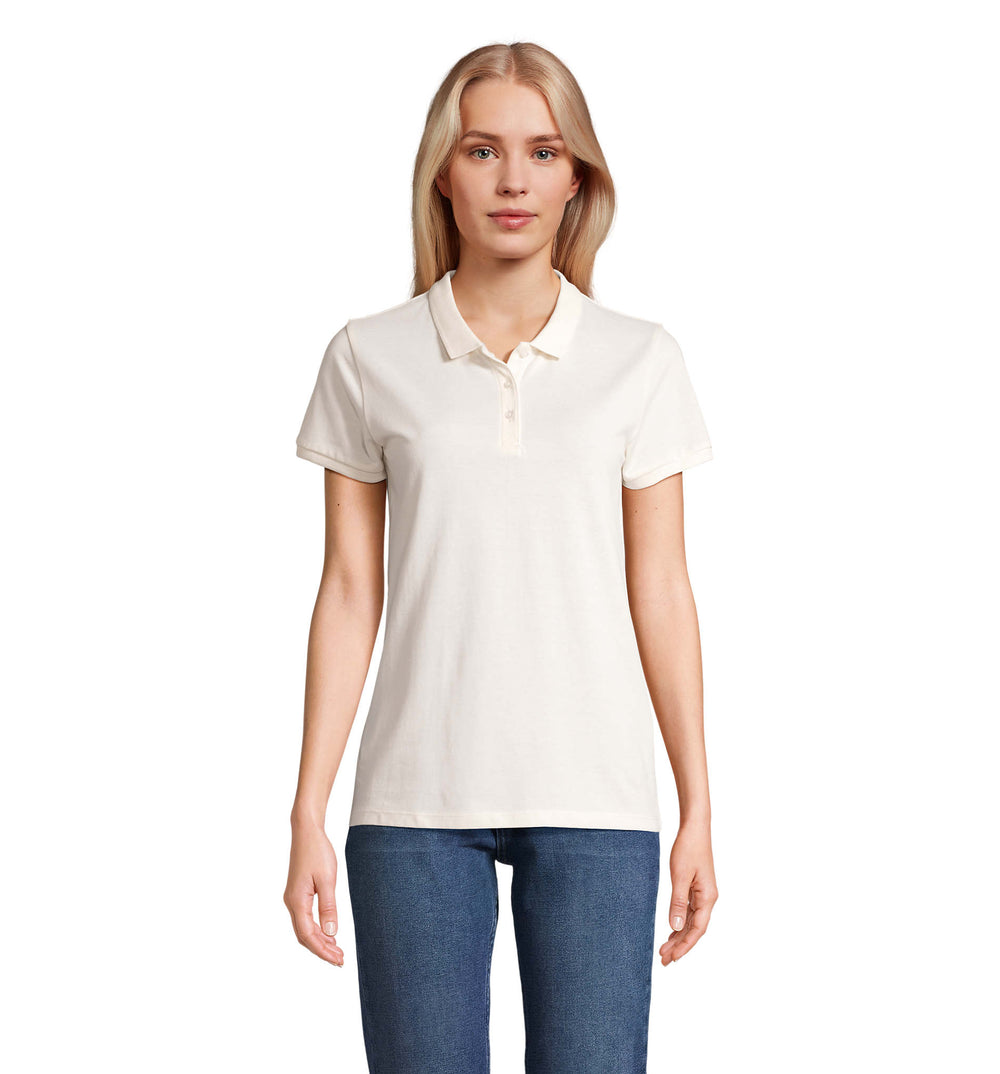 PLANET DAMES Polo 170 g Planet Women in gebroken wit