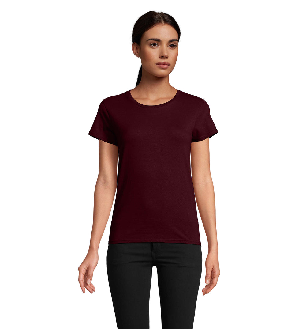 PIONEER DAMES T-Shirt 175 g Pioneer Women in burgundy