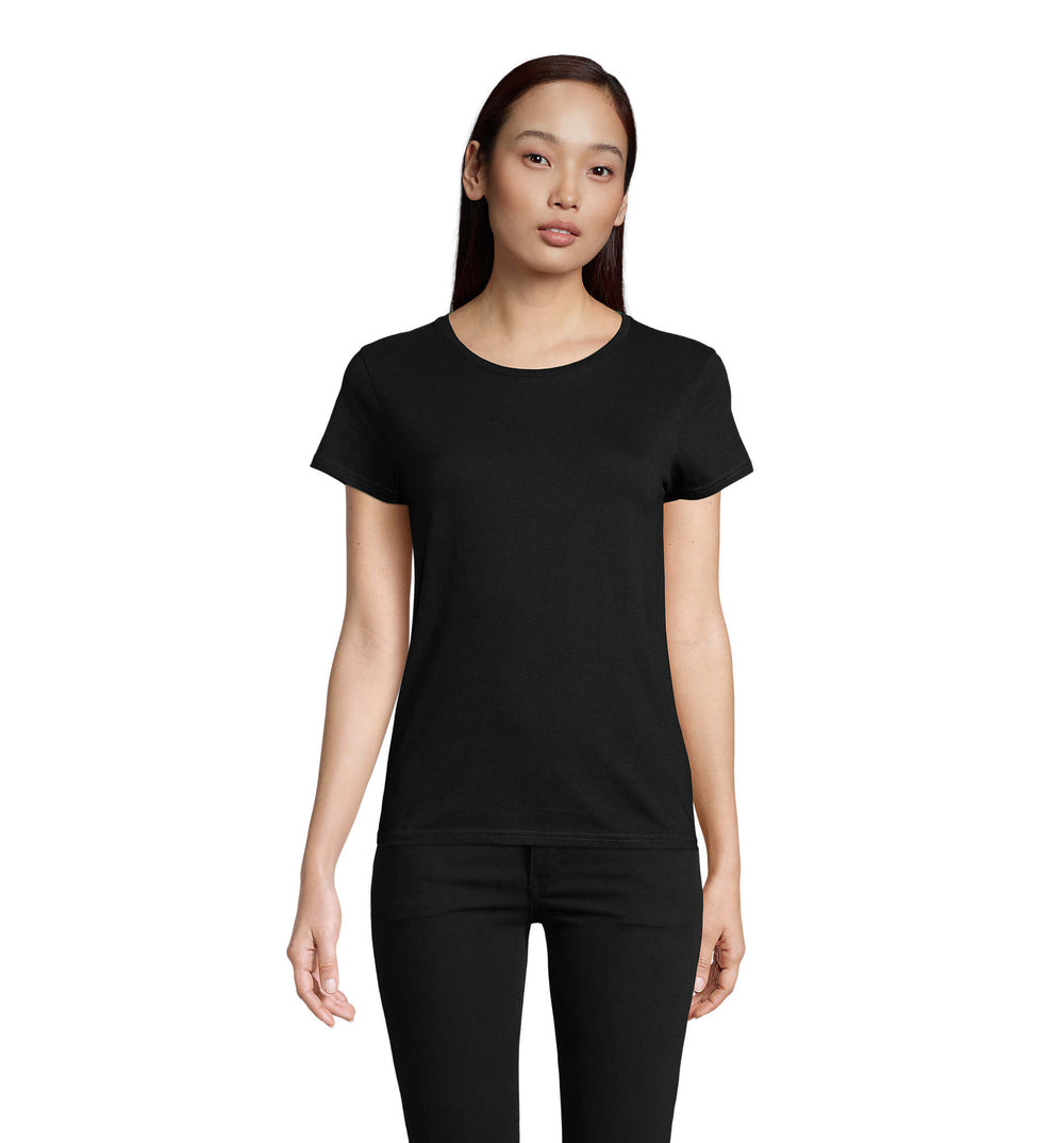 PIONEER DAMES T-Shirt 175 g Pioneer Women in diep zwart