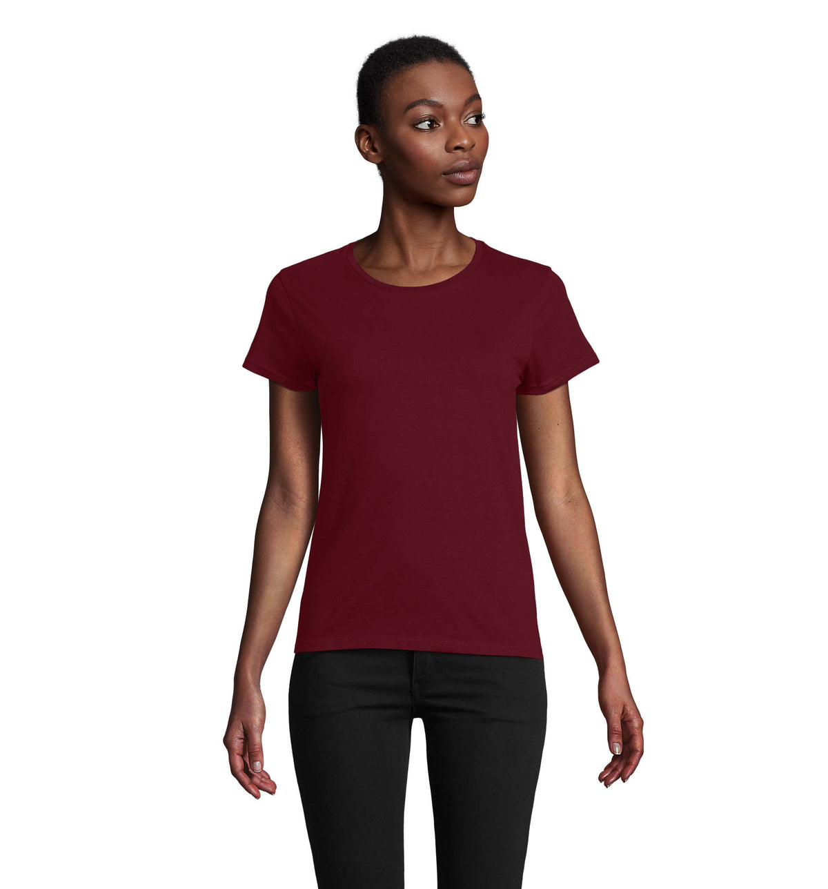 CRUSADER DAMES T-Shirt 150 g Crusader Women in burgundy