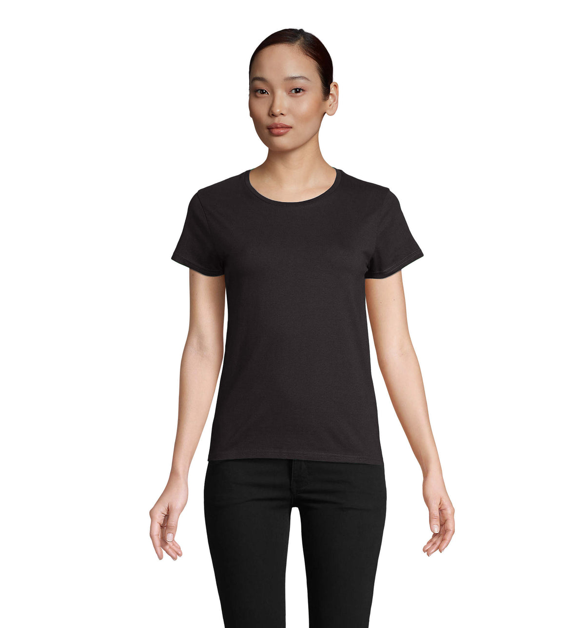 CRUSADER DAMES T-Shirt 150 g Crusader Women in diep zwart
