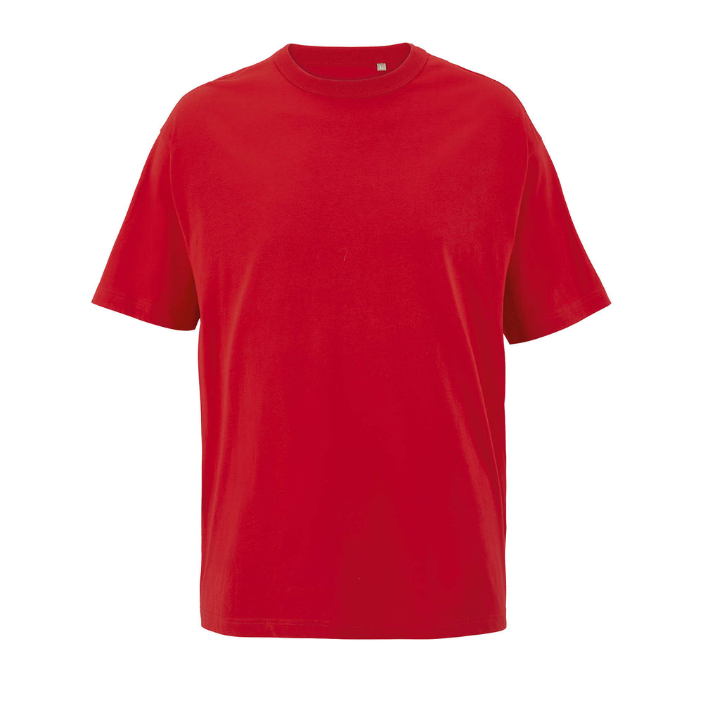 BOXY OVERSIZE T-SHIRT HEREN Boxy Men in helder rood