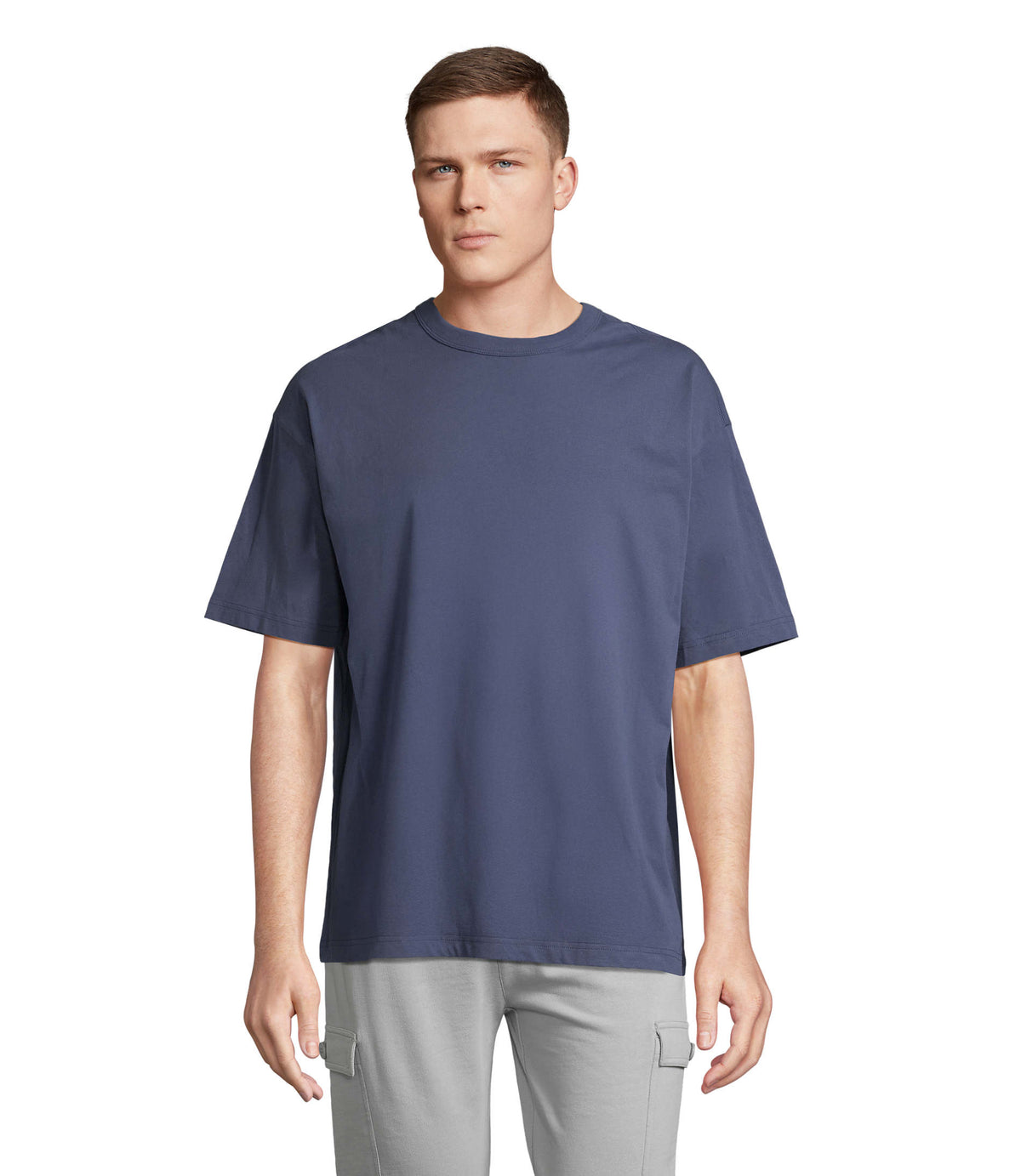 BOXY OVERSIZE T-SHIRT HEREN Boxy Men in denim
