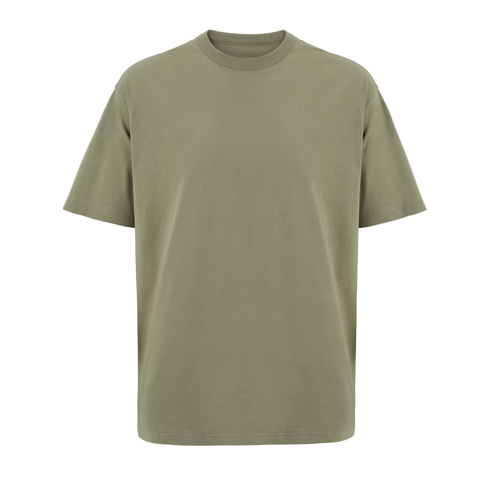 BOXY OVERSIZE T-SHIRT HEREN Boxy Men in khaki