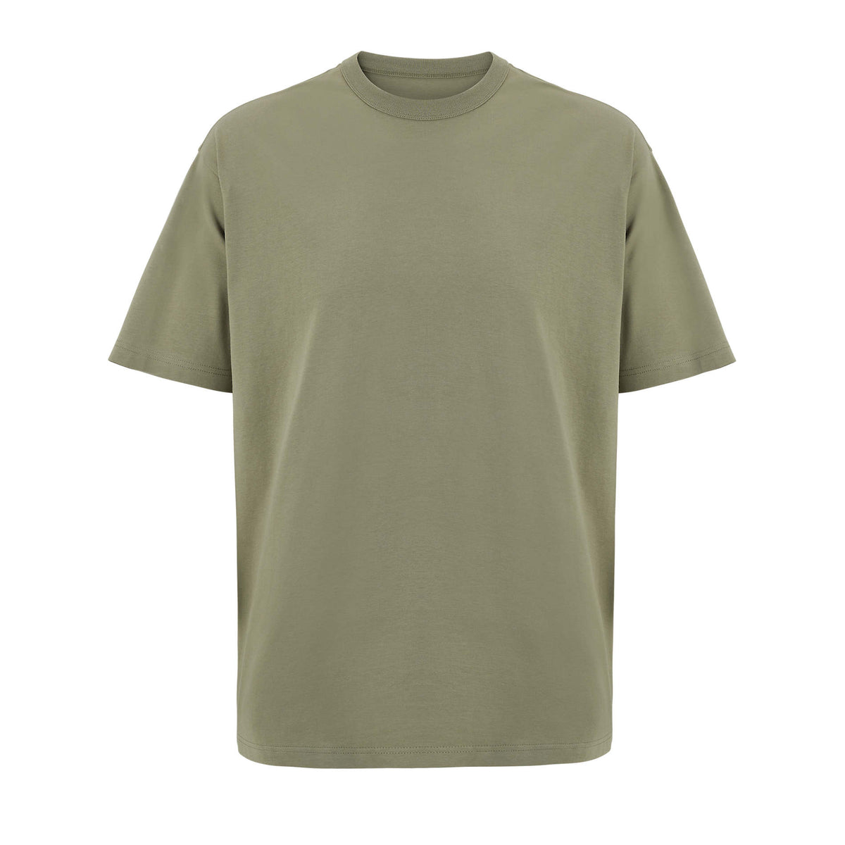 BOXY OVERSIZE T-SHIRT HEREN Boxy Men in khaki