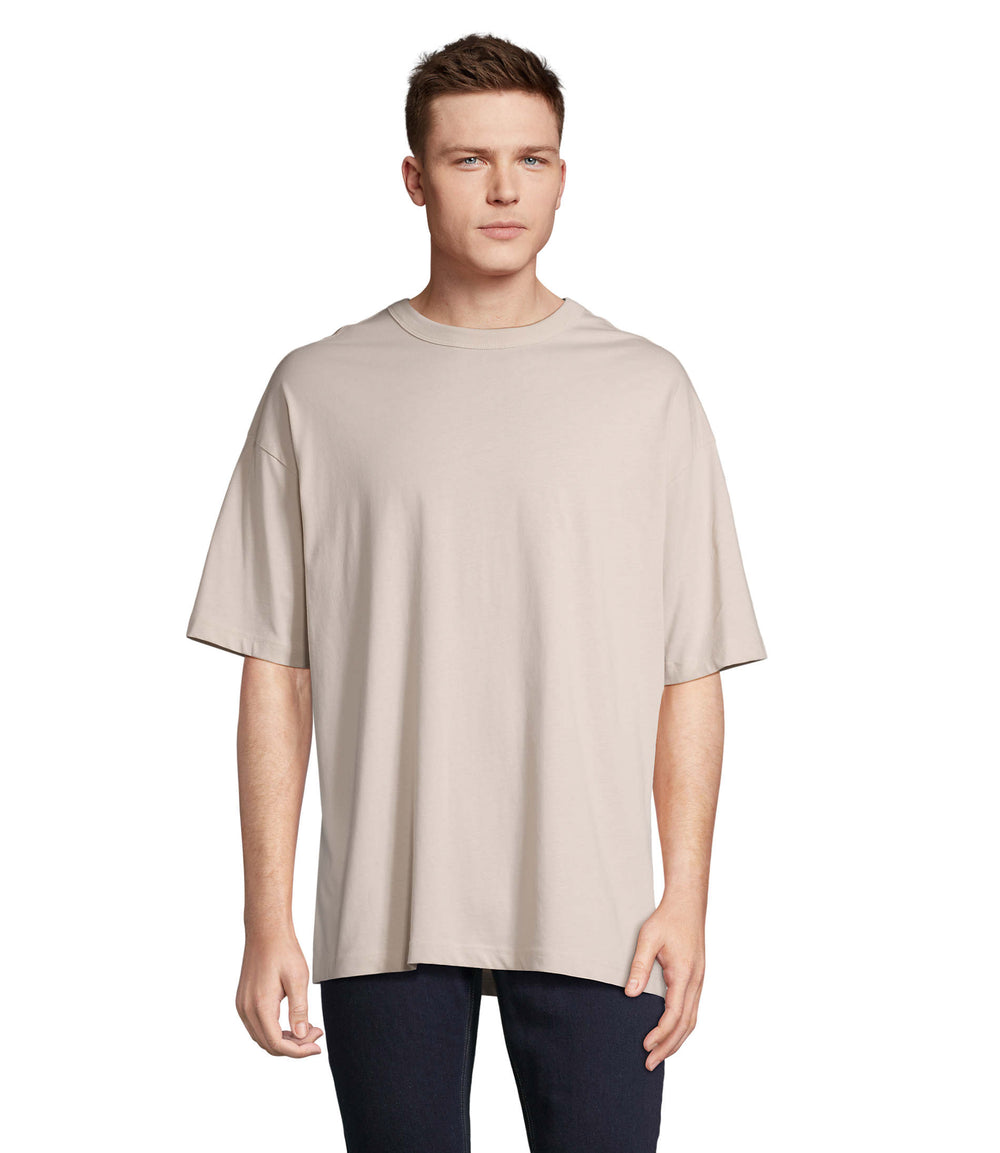 BOXY OVERSIZE T-SHIRT HEREN Boxy Men in linen twin