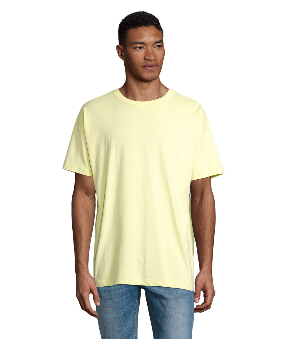 BOXY OVERSIZE T-SHIRT HEREN Boxy Men in licht geel