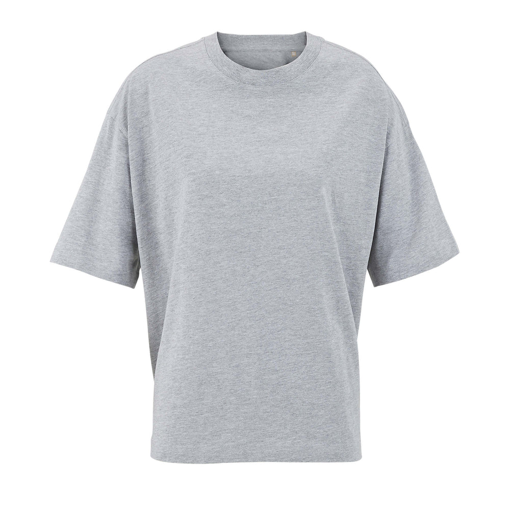 BOXY OVERSIZE T-SHIRT DAMES Boxy Women in lichtgrijs gemêleerd