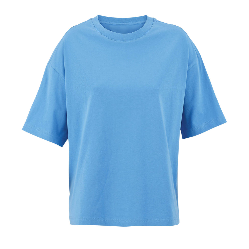 BOXY OVERSIZE T-SHIRT DAMES Boxy Women in azure