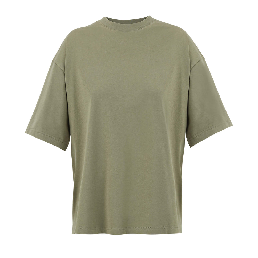 BOXY OVERSIZE T-SHIRT DAMES Boxy Women in khaki