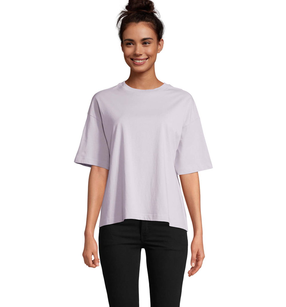 BOXY OVERSIZE T-SHIRT DAMES Boxy Women in lila