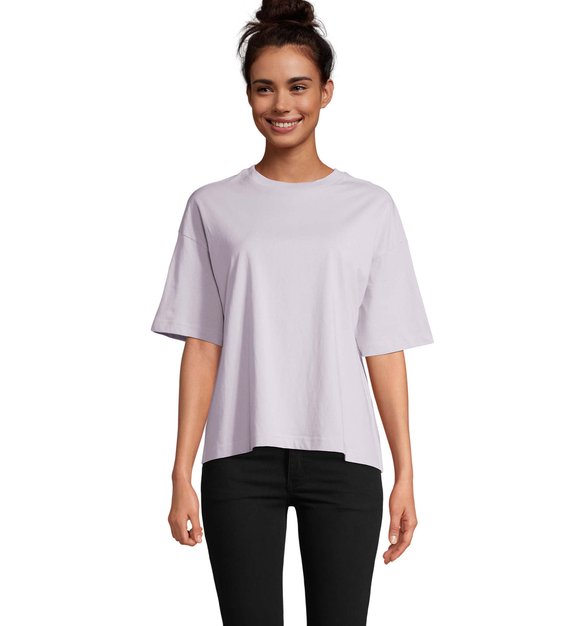BOXY OVERSIZE T-SHIRT DAMES Boxy Women in lila