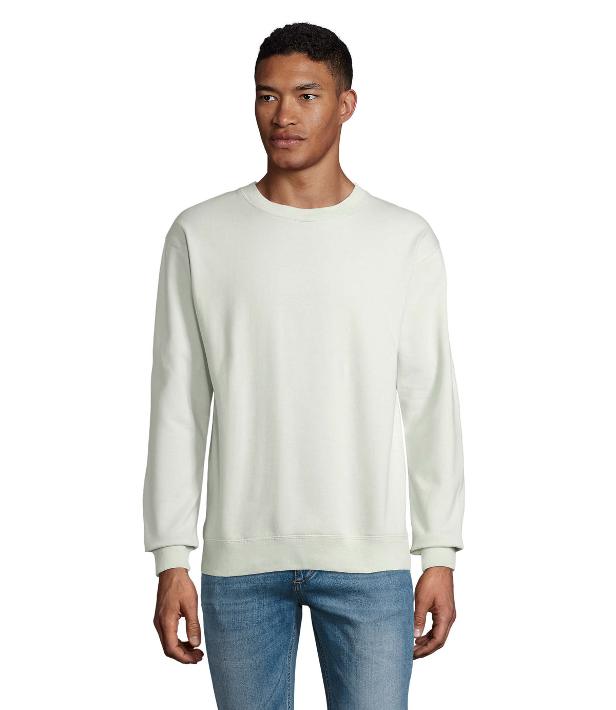 UNISEX SWEATSHIRT Columbia in creamy green