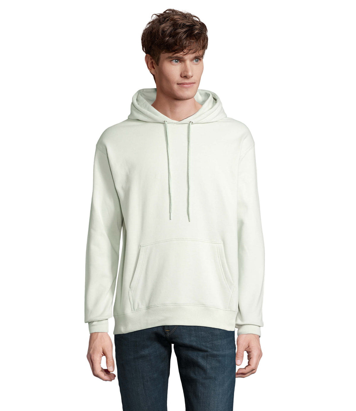 Unisex capuchon Condor in creamy green