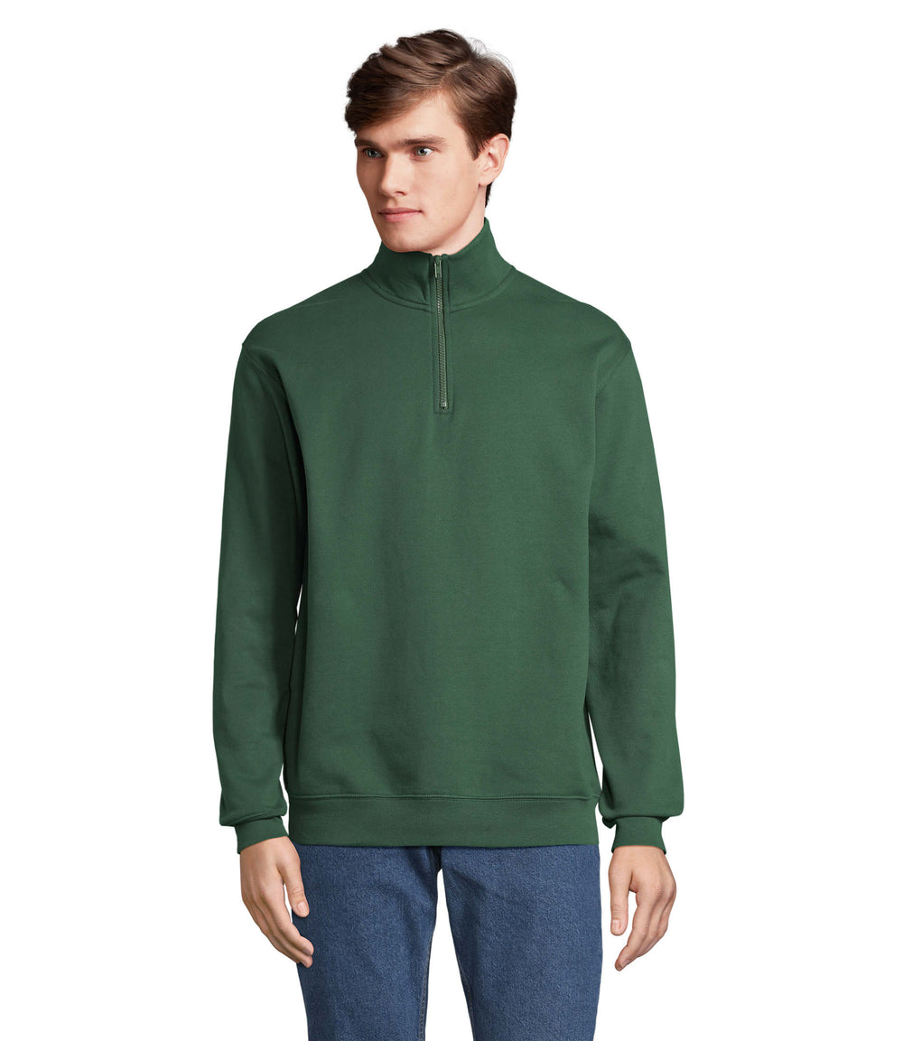 Sweater met Rits Conrad in flesgroen