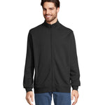 SWEATER MET RITS Cooper in zwart