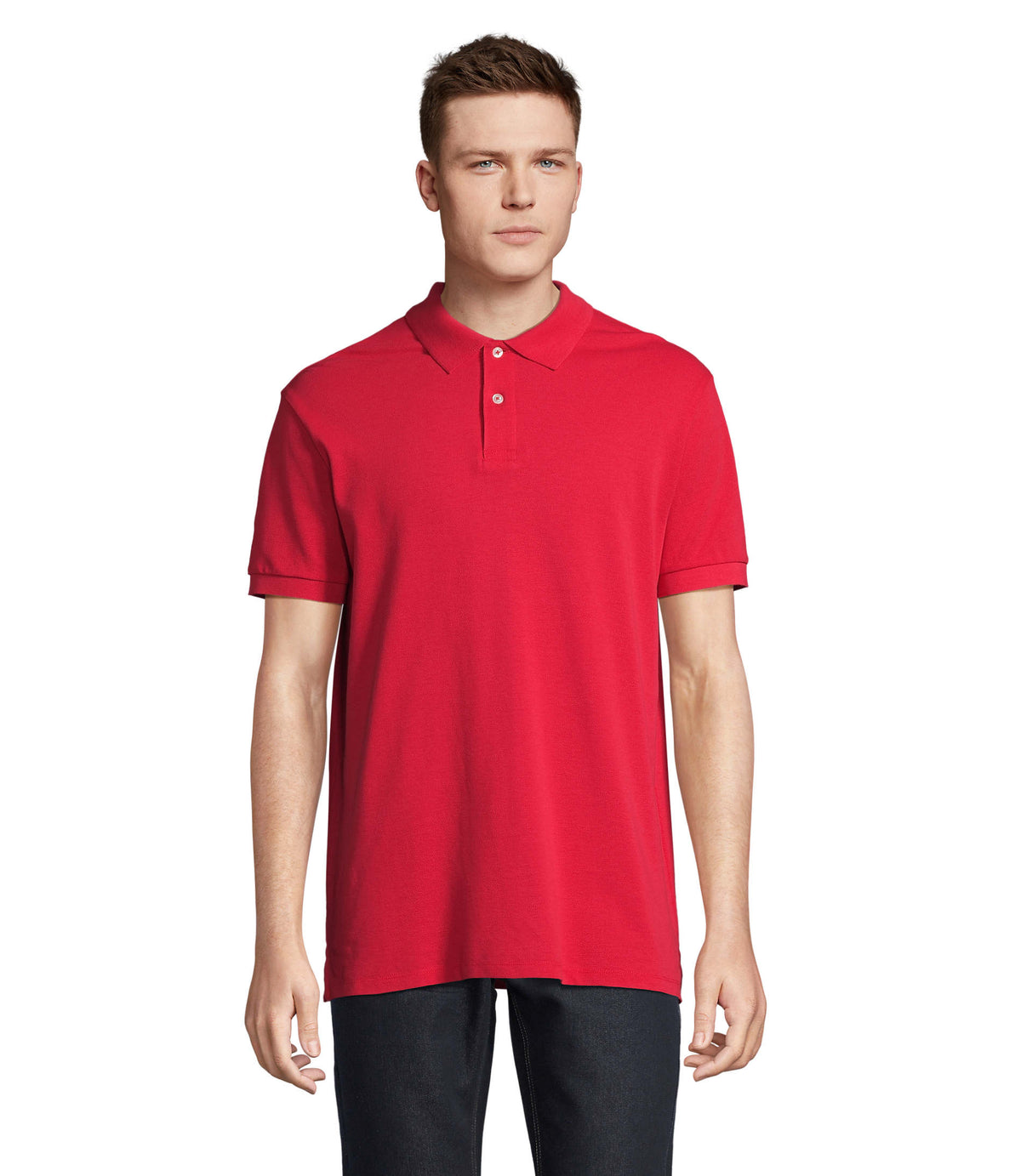 HEREN POLO Pacific in rood