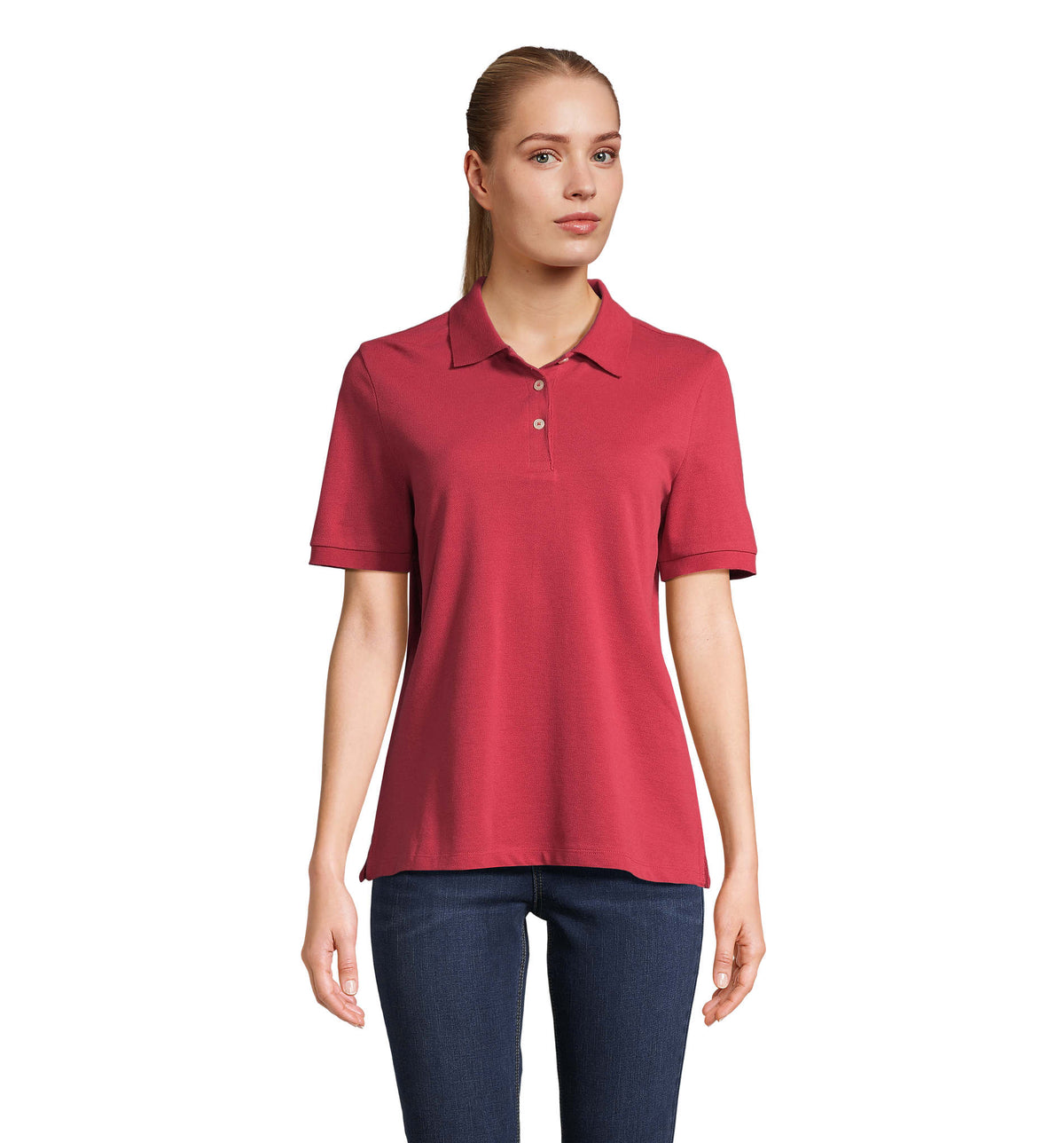 PACIFIC DAMES POLO Pacific Women in folk red twin