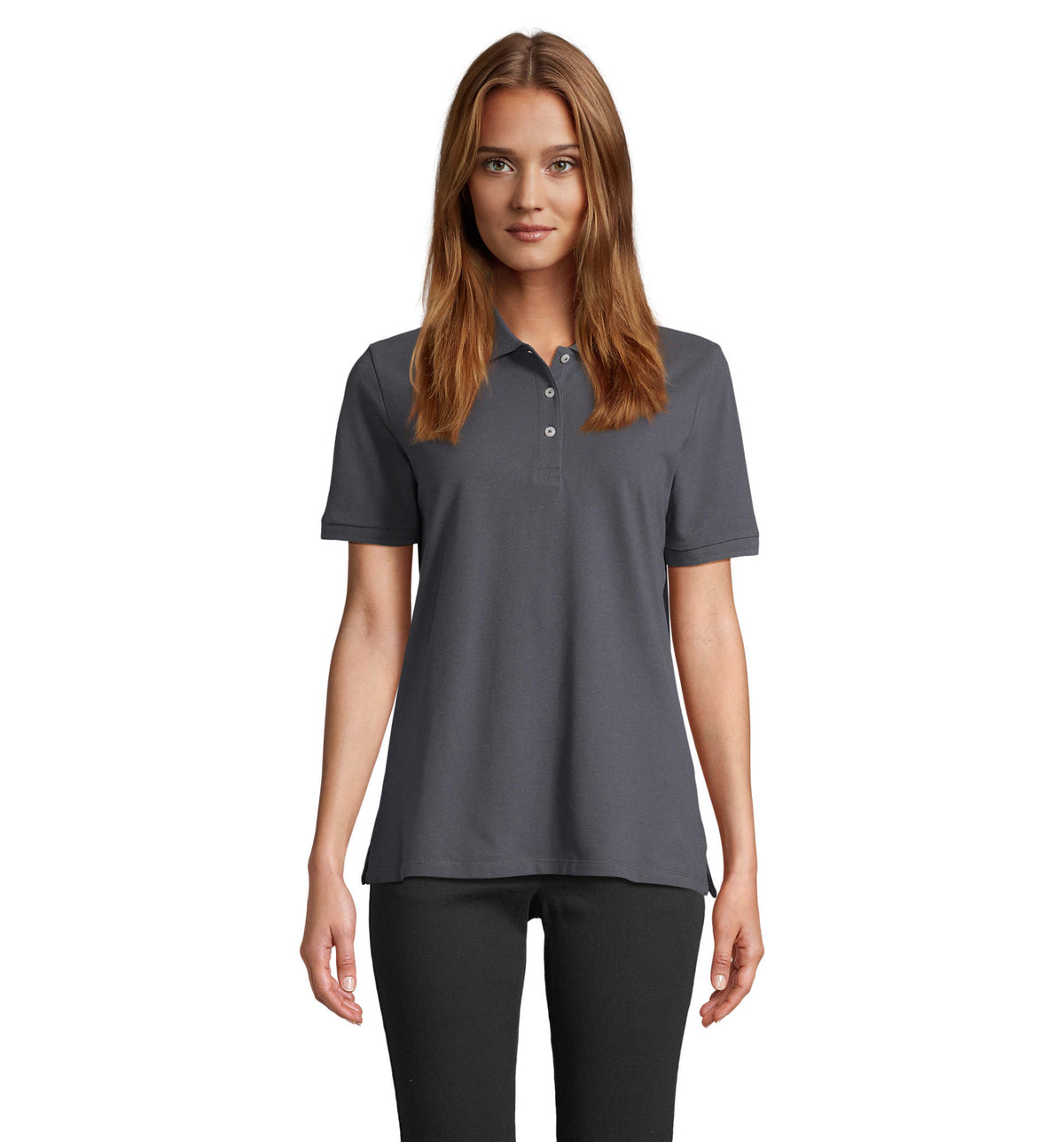 PACIFIC DAMES POLO Pacific Women in muisgrijs