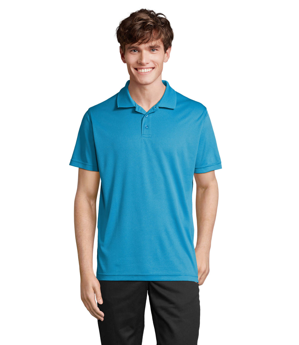UNISEX POLO Pitcher in aqua