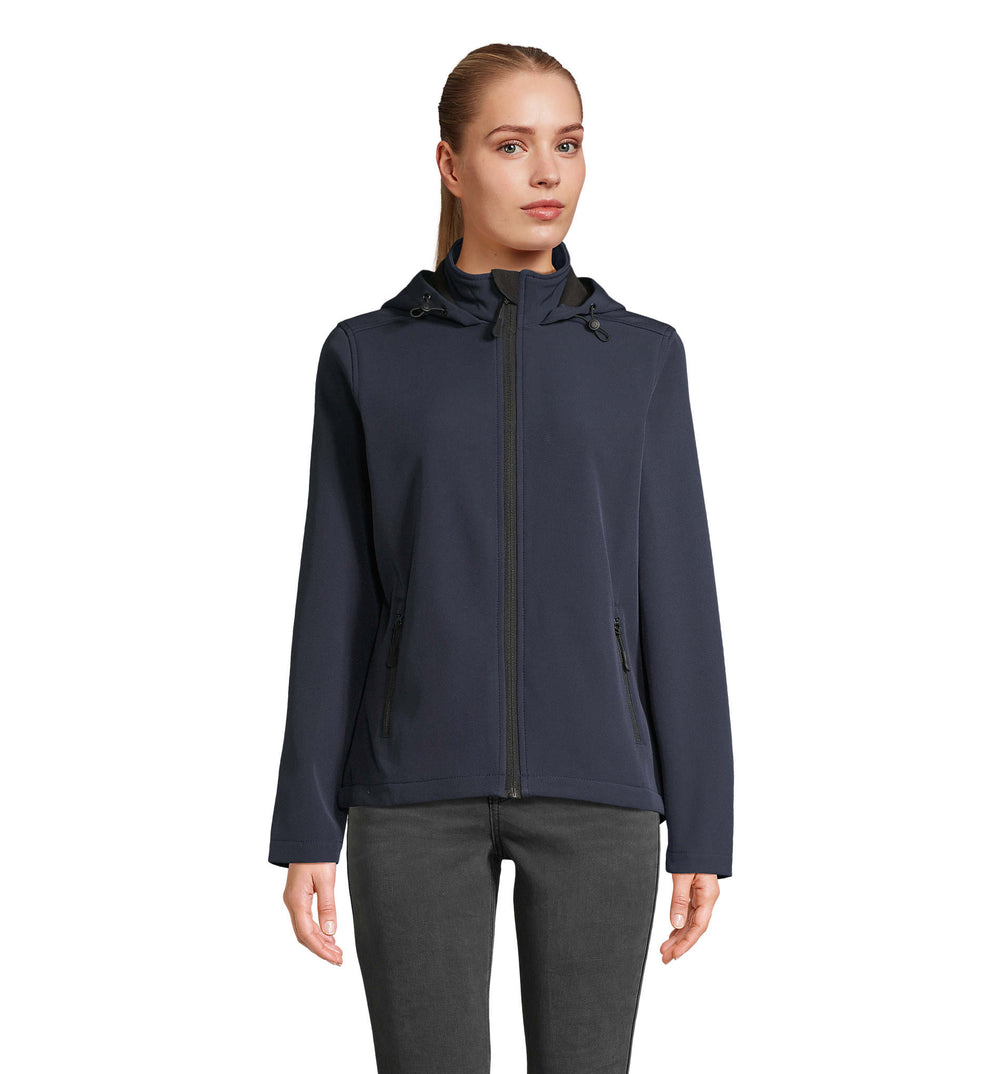 RACE DAMESJAS MET CAPUCHON Race Hooded Women in franse marine
