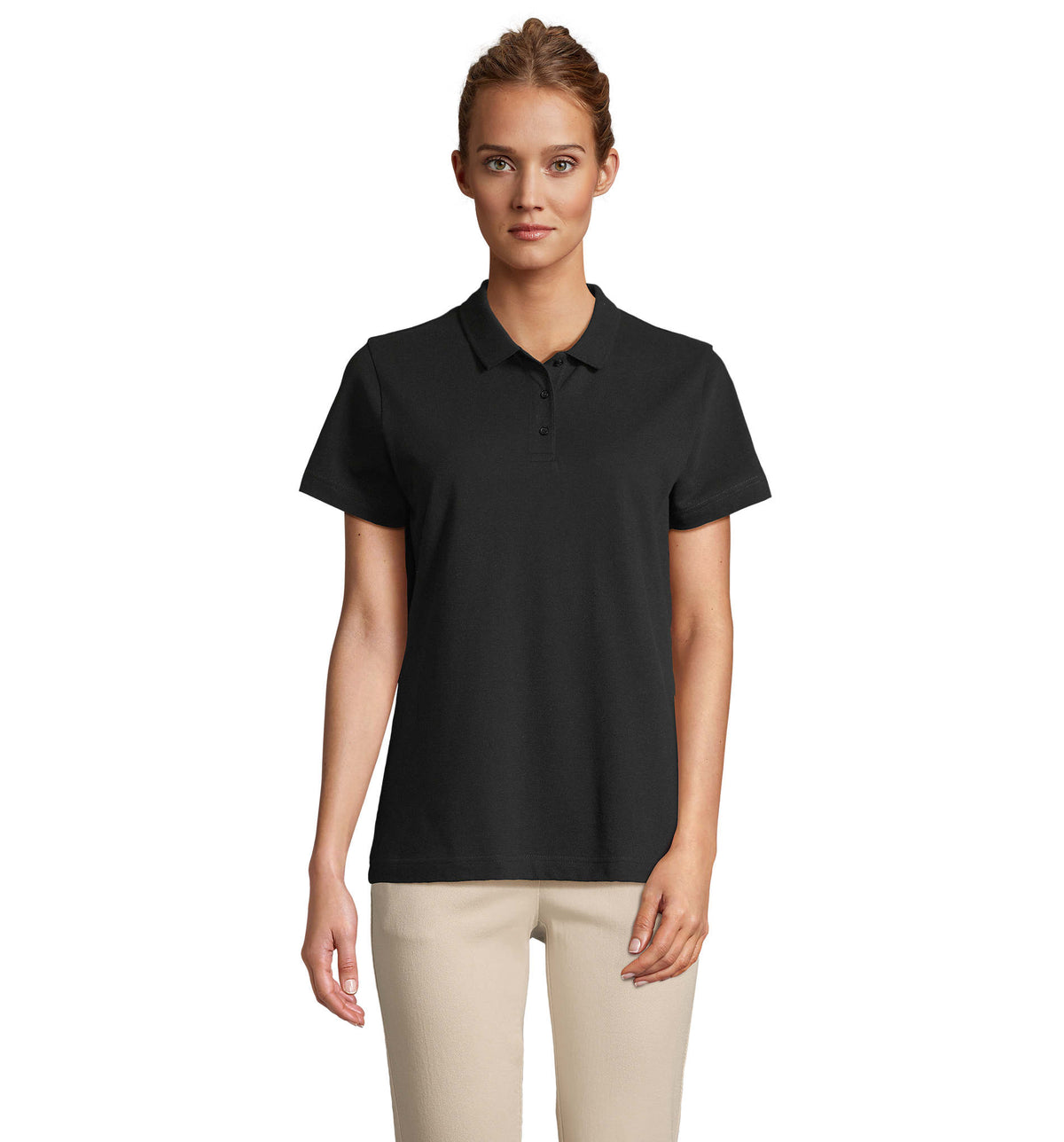 PULSE DAMES POLO Pulse Women in zwart