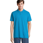 UNISEX POLO Pulse in aqua