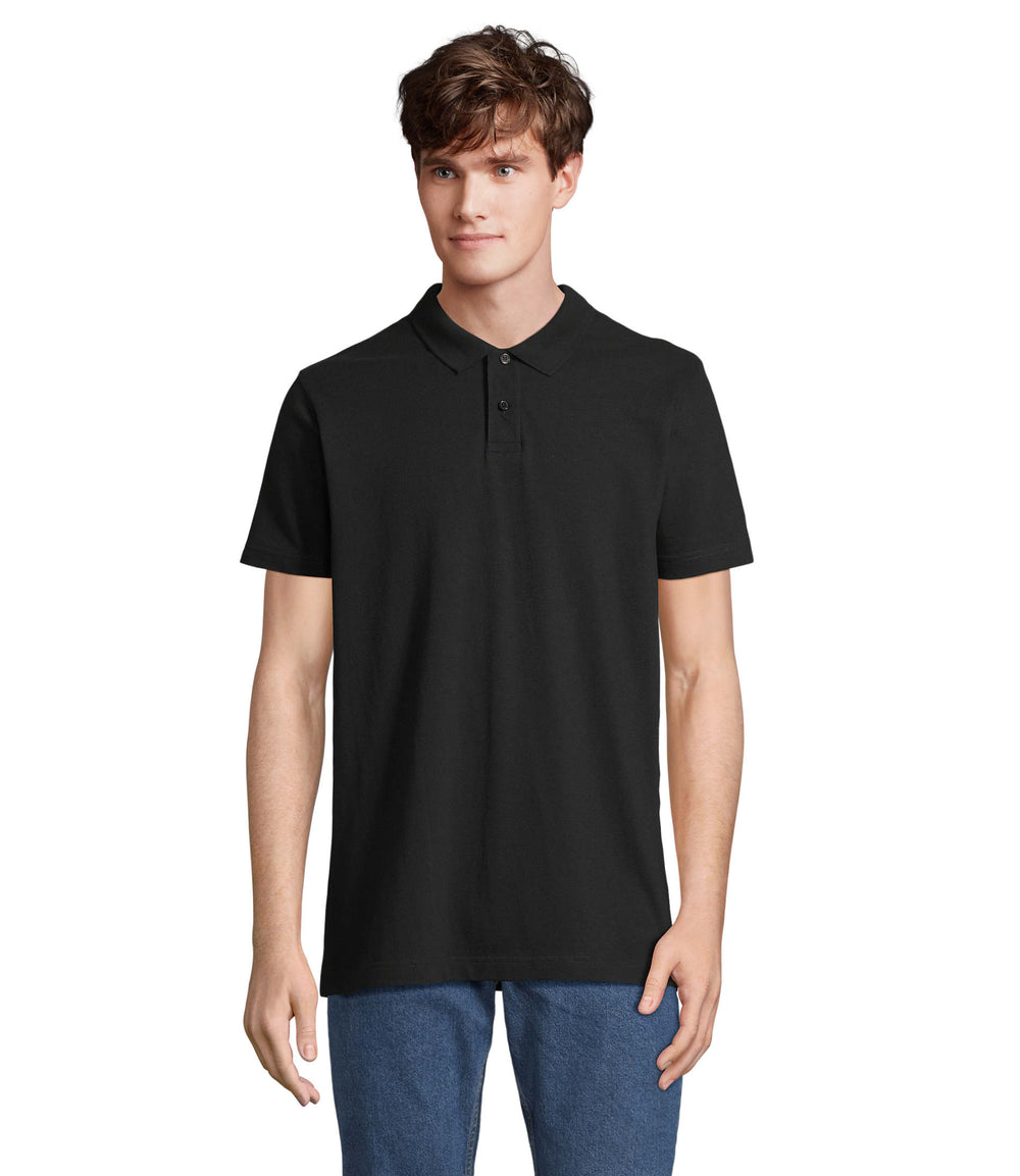UNISEX POLO Pulse in zwart