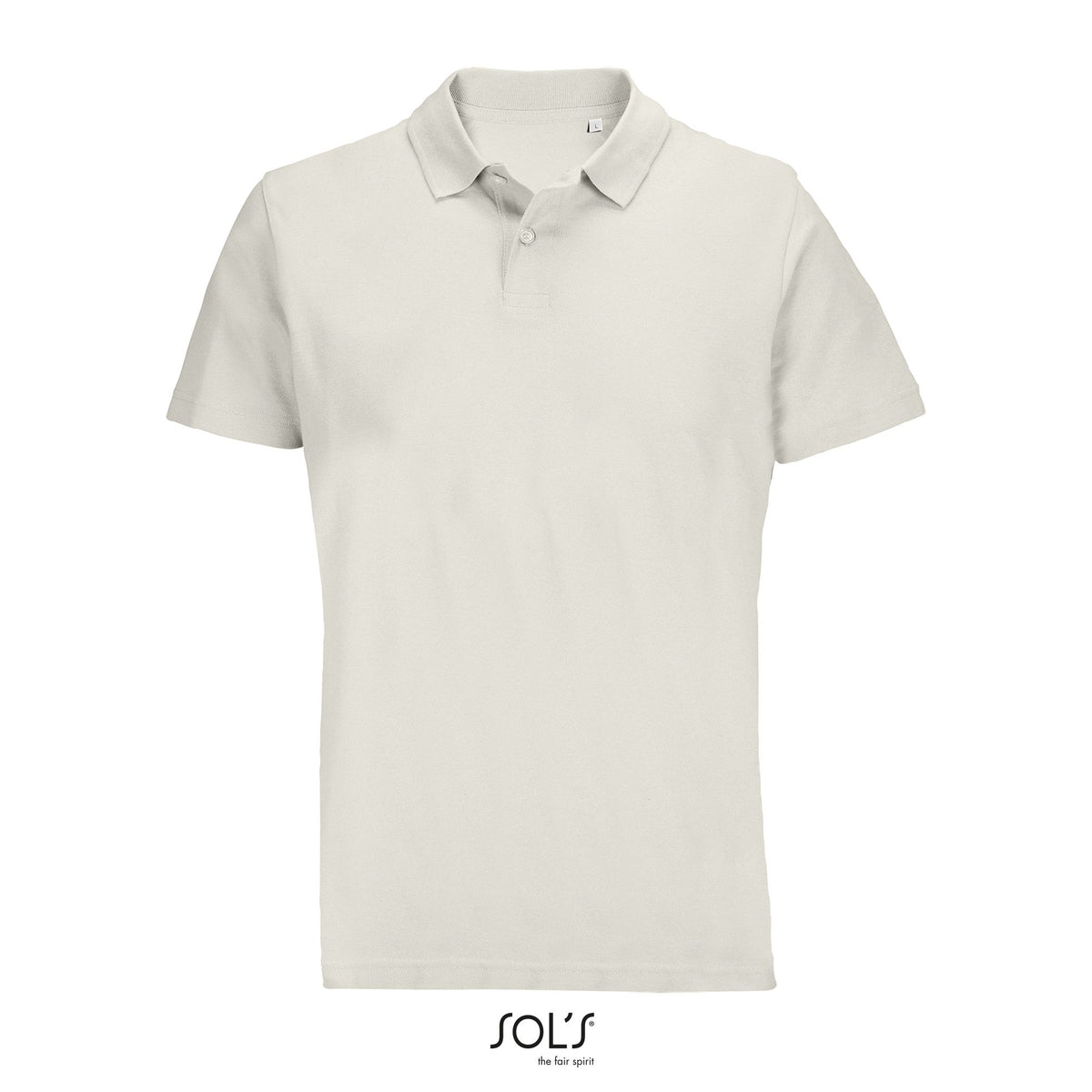 UNISEX POLO Pulse in gebroken wit