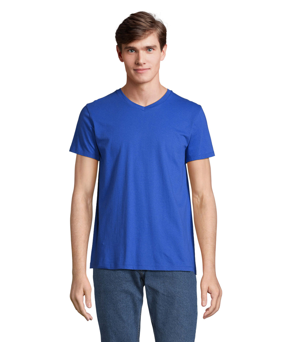 V-NECK T-SHIRT Regent V in koningsblauw