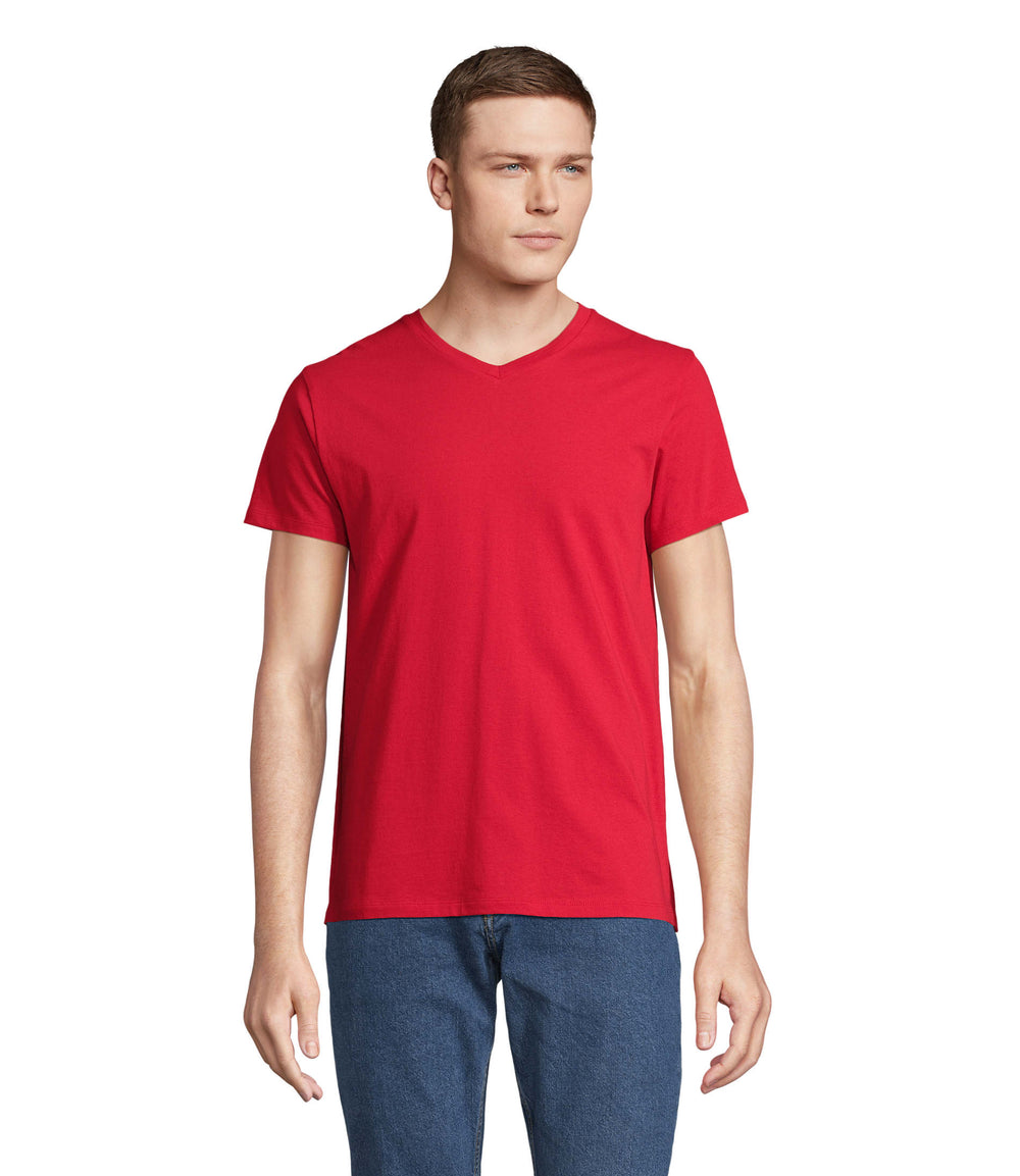 V-NECK T-SHIRT Regent V in rood
