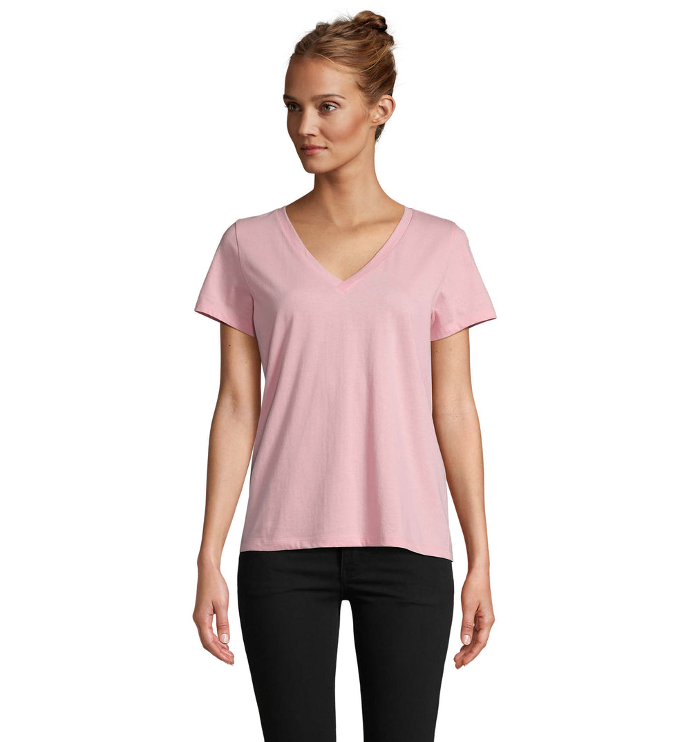 REGENT V T-SHIRT WOMEN Regent V Women in snoep roze