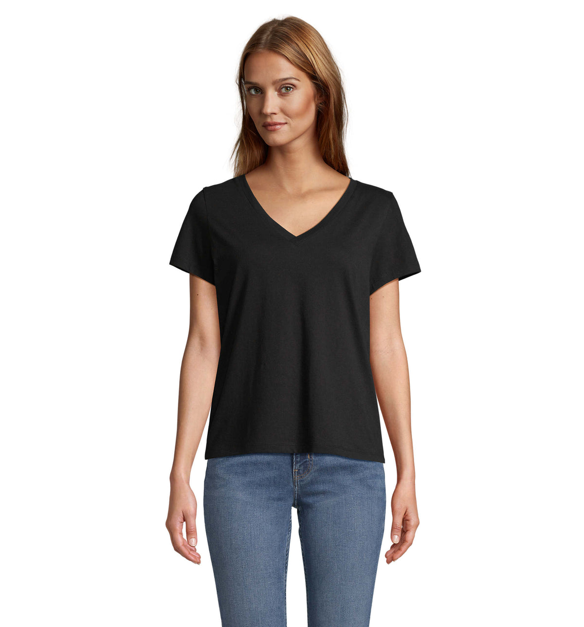 REGENT V T-SHIRT WOMEN Regent V Women in diep zwart
