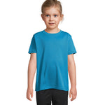 SPORTS T-SHIRT Sprint Kids in aqua