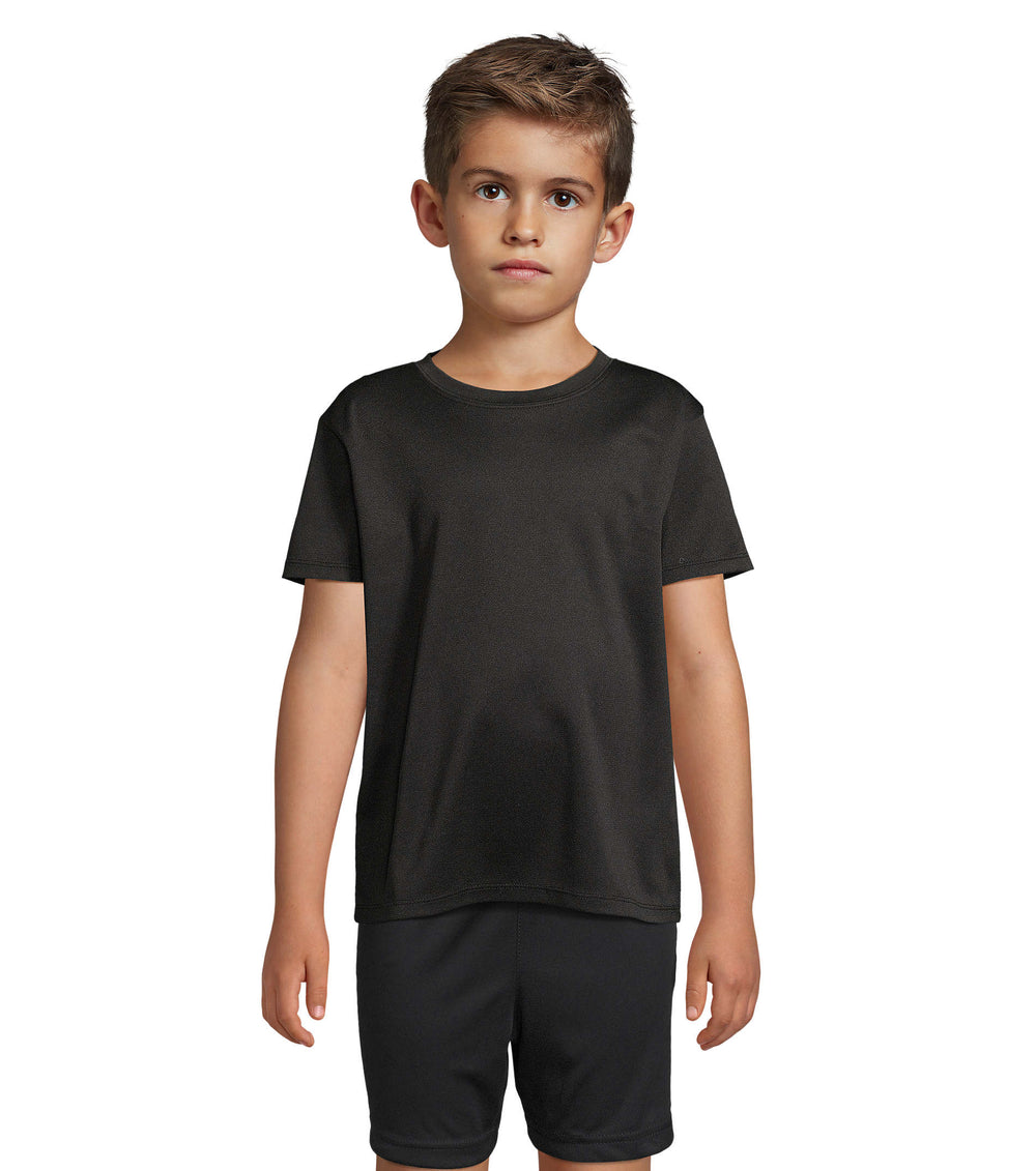 SPORTS T-SHIRT Sprint Kids in zwart