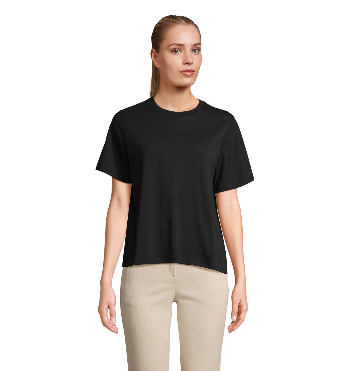 LEGEND DAMES-T-SHIRT Legend Women in diep zwart