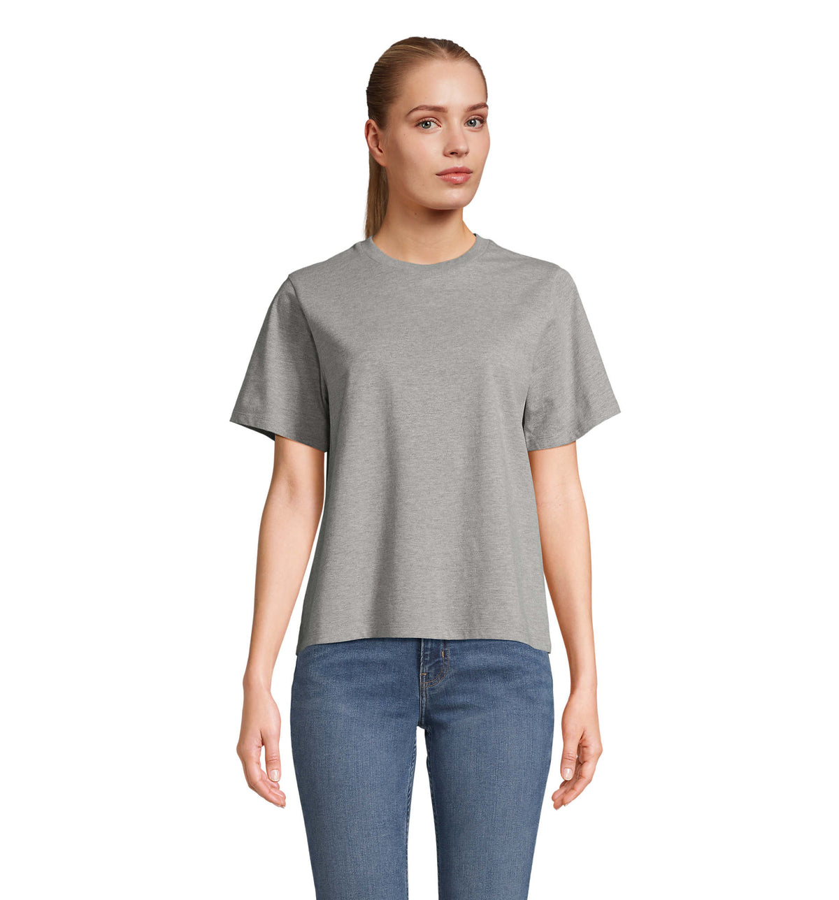 LEGEND DAMES-T-SHIRT Legend Women in grijs gemeleerd