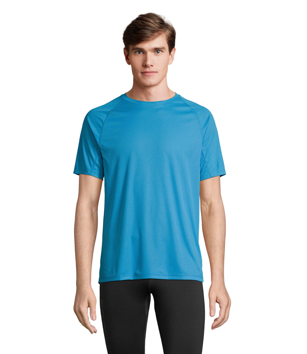 RAGLAN T-SHIRT Vortex in aqua