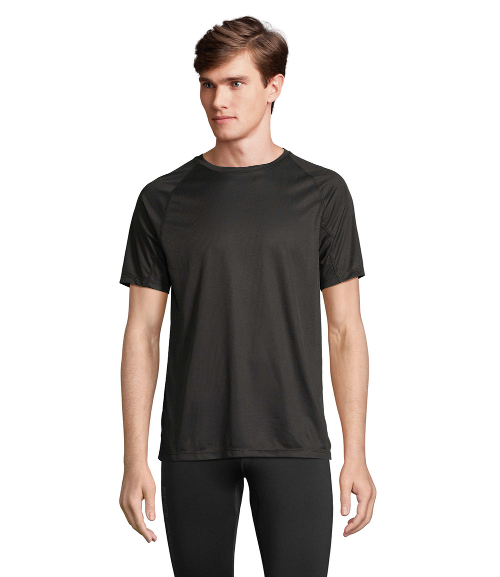 RAGLAN T-SHIRT Vortex in zwart