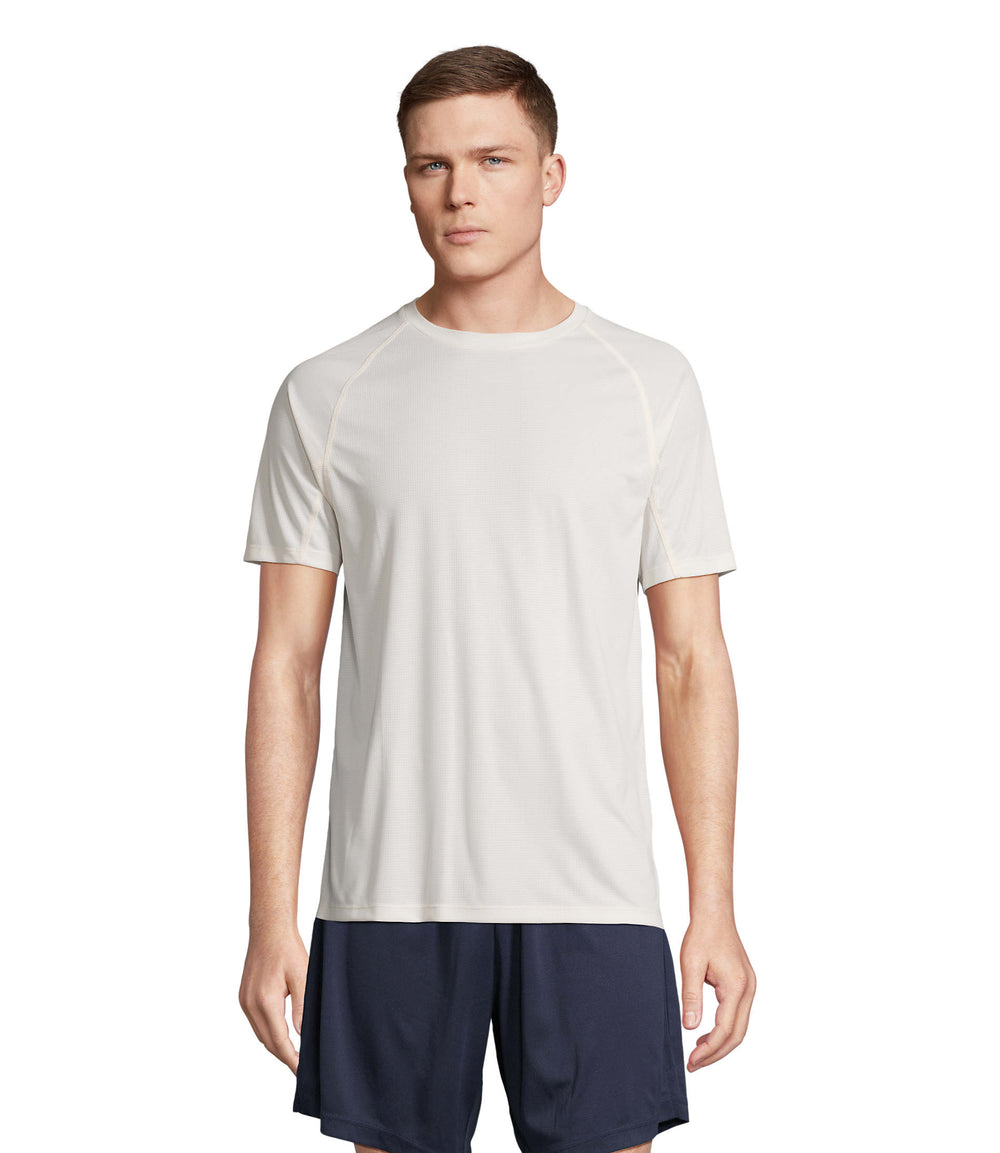RAGLAN T-SHIRT Vortex in gebroken wit